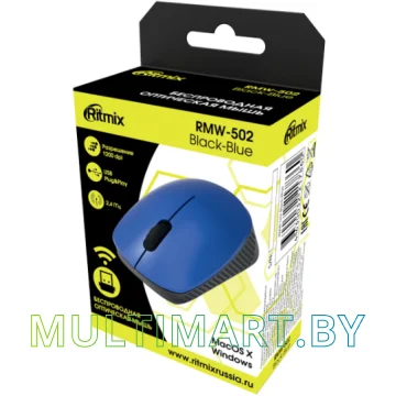 Мышь Ritmix RMW-502 (синий/черный) картинка 2
